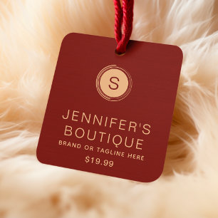 Étiquettes de vêtements Petite entreprise Bourgogn
