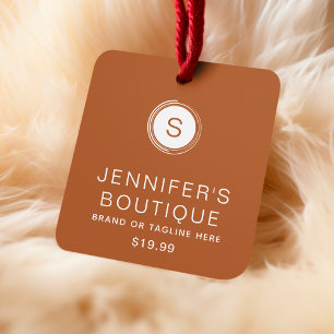 Étiquettes de vêtements Petite entreprise Brown Bl