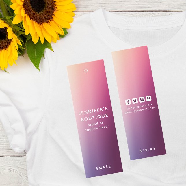 Étiquettes de vêtements Petite entreprise Moderne  (Créateur téléchargé)