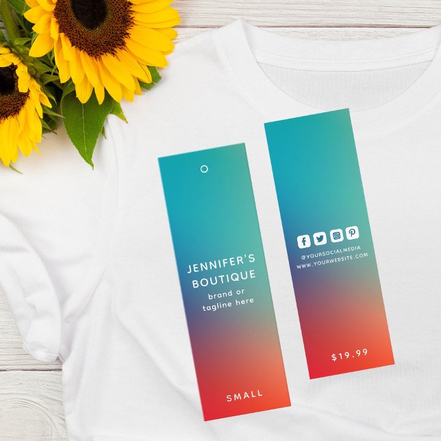 Étiquettes de vêtements Petite entreprise Moderne  (Créateur téléchargé)
