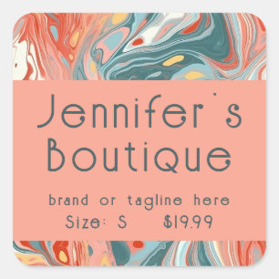Étiquettes de vêtements Petite entreprise Moderne
