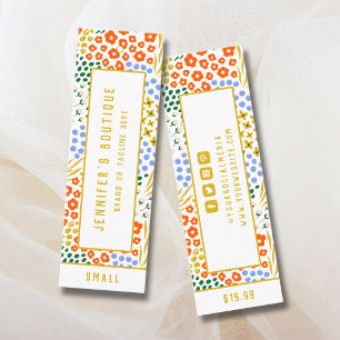 Étiquettes de vêtements Petite entreprise Prix flo