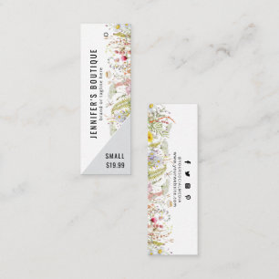 Étiquettes de vêtements Petite entreprise Prix flo