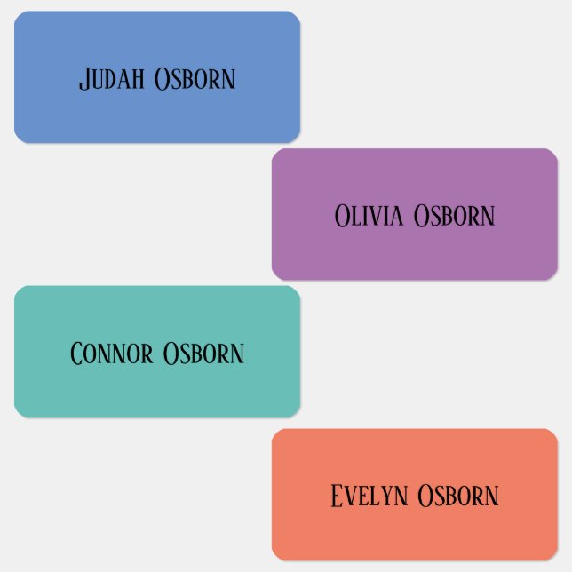 Étiquettes de vêtements - Tons bijoux (Groupe)