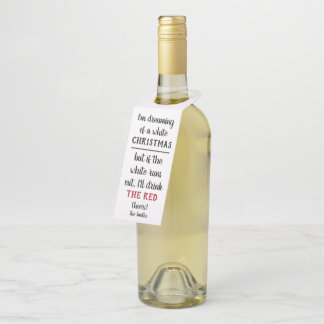 Étiquettes de vin avec humour de Noël