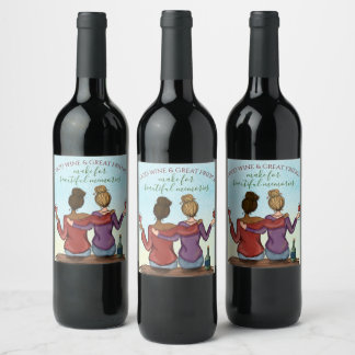Étiquettes de vin Bon Vin & Grands Amis