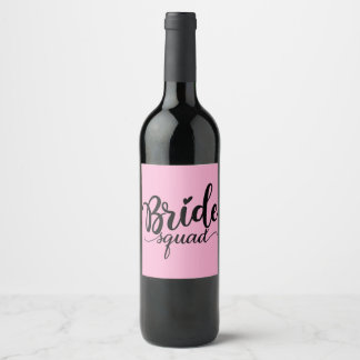 Étiquettes de vin Bride Squad