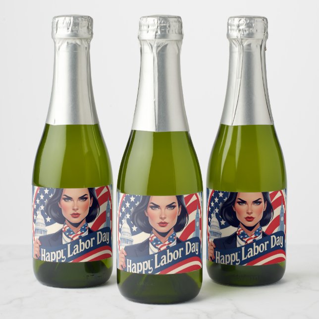 Étiquettes de vin de la fête du travail - Cadeau d (Bouteilles)