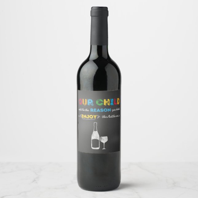 Étiquettes de vin de l'enseignant - Cadeau d'appré (Devant)