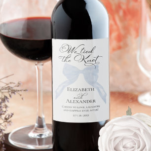Étiquettes de vin de mariage   Nous nous marions a