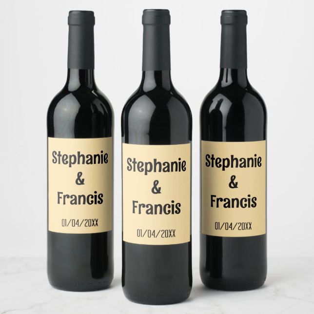 étiquettes de vin de remerciement (Bouteilles)