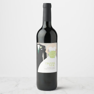 Étiquettes de vin de remerciement personnalisées v