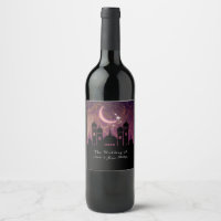 Étiquettes de vin marocaines moyen-orientales des 