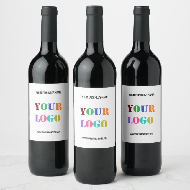 Étiquettes de vin personnalisées avec logo pour en (Bouteilles)