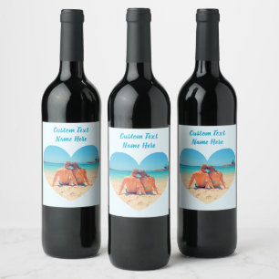 Étiquettes de vin personnalisées avec votre photo
