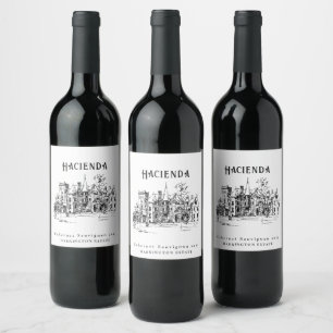 Étiquettes de vin personnalisées Domaine Mockup