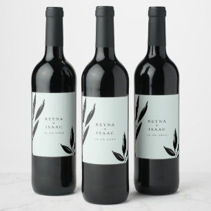 Étiquettes de vin personnalisées Menthe Foliage So