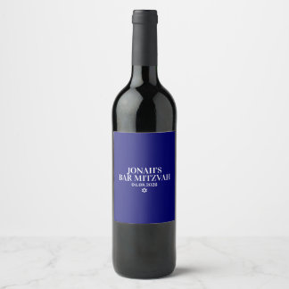 Étiquettes de vin personnalisés Bar Mitzvah