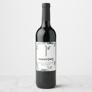 Étiquettes de vin pour anniversaire de mariage