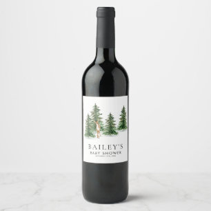Étiquettes de vin pour Baby Shower Rustique d'Hive
