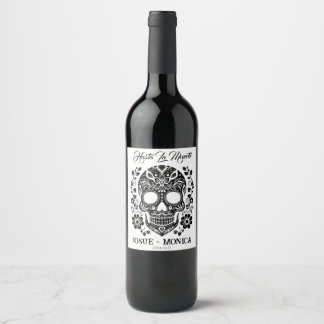 Étiquettes de vins de crâne personnalisés