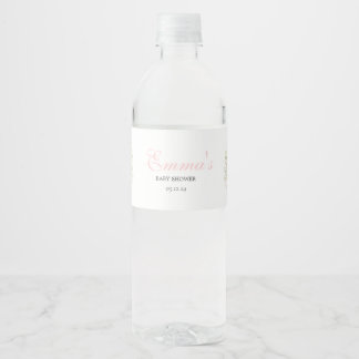 Étiquettes d'eau de fleur sauvage, étiquettes de b