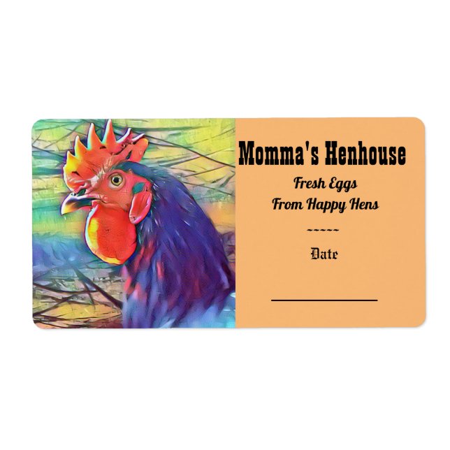 ÉTIQUETTES d'EGG CARTON (Devant)