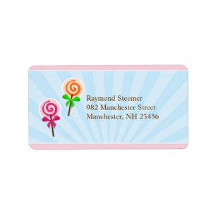 Étiquettes d'expédition Lollypop Mailing