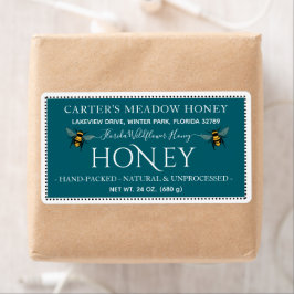 Étiquettes d'expédition sur mesure de miel moderne