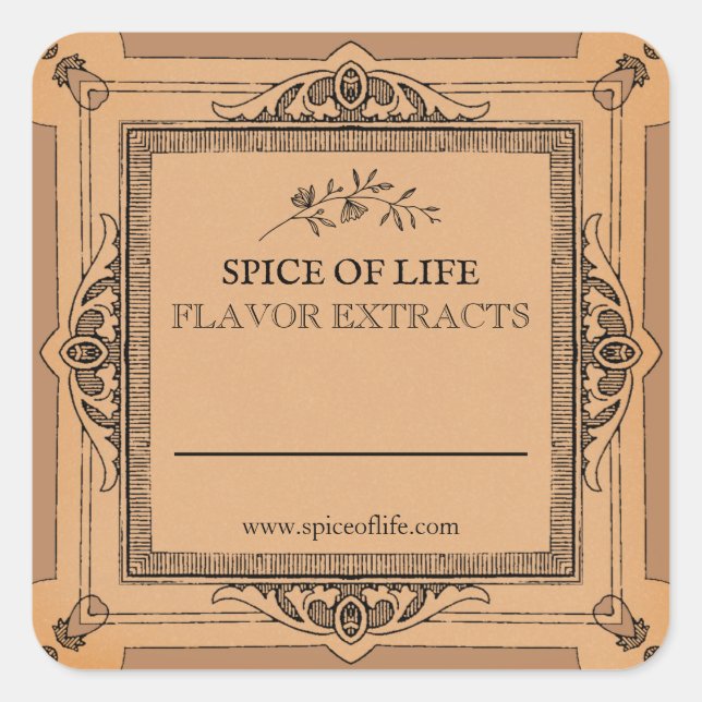 Étiquettes d'extraction de saveur artisanale vierg (Devant)