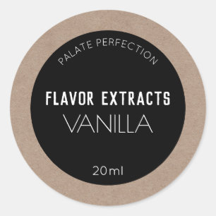 Étiquettes d'extraction faits maison