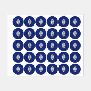 Étiquettes Drapeau de Guam