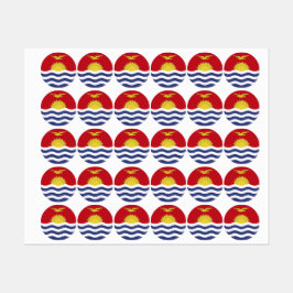 Étiquettes Drapeau de Kiribati