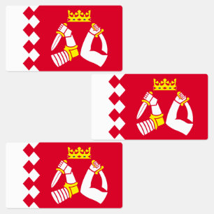 Étiquettes Drapeau de la Carélie du Nord