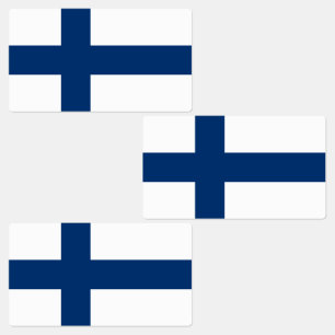 Étiquettes Drapeau de la Finlande