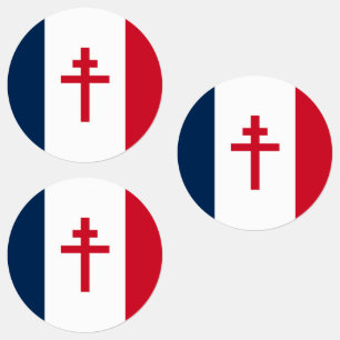 Étiquettes Drapeau de la France libre