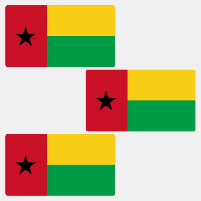 Étiquettes Drapeau de la Guinée Bissau (Groupe)
