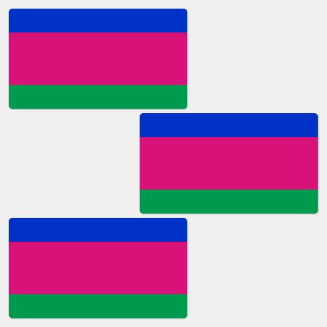 Étiquettes Drapeau de la République populaire du Kuban (Groupe)