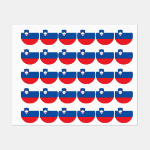 Étiquettes Drapeau de la Slovénie
