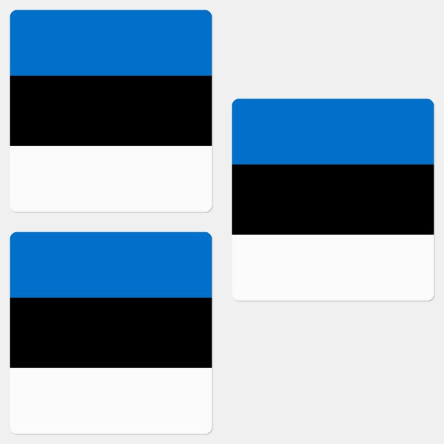 Étiquettes Drapeau de l'Estonie (Groupe)