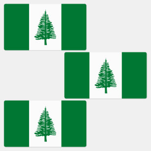 Étiquettes Drapeau de l'île Norfolk
