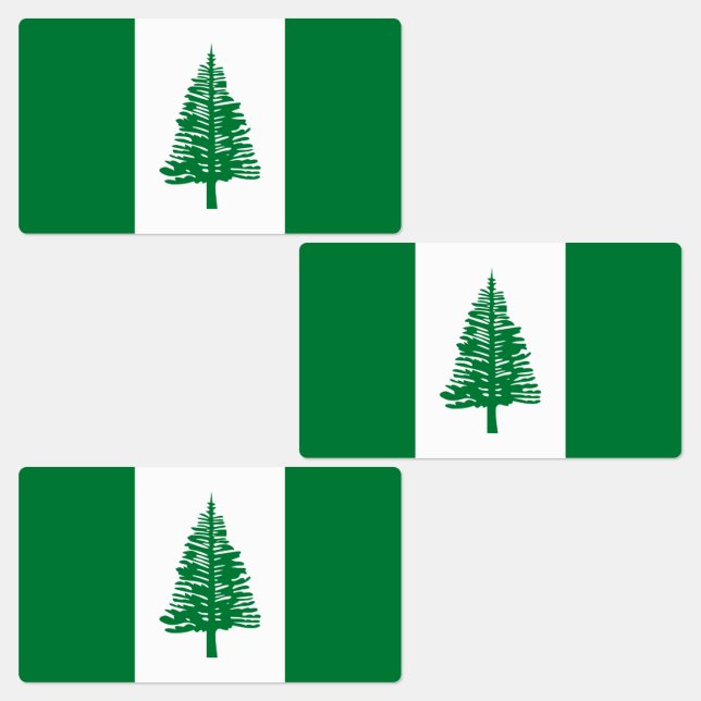 Étiquettes Drapeau de l'île Norfolk (Groupe)
