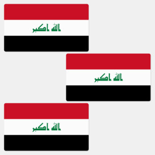 Étiquettes Drapeau de l'Irak