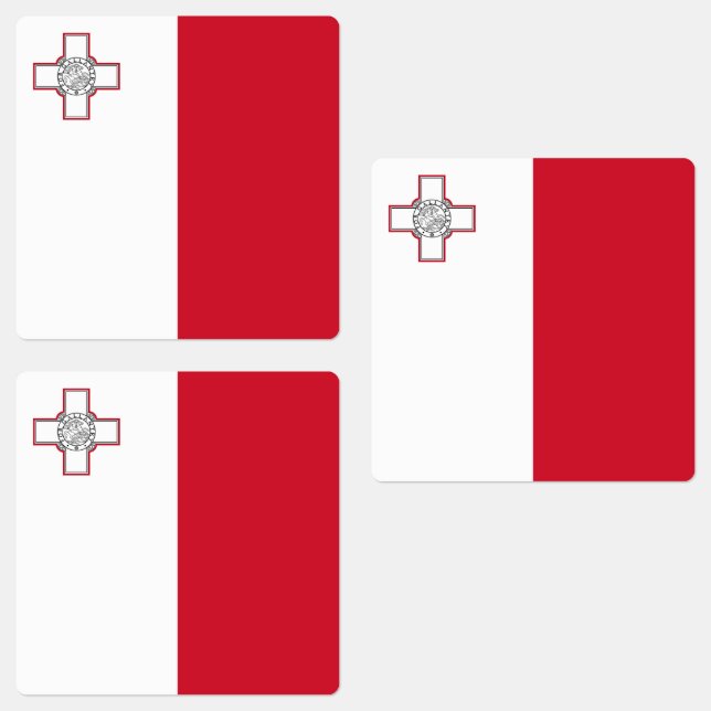 Étiquettes Drapeau de Malte (Groupe)