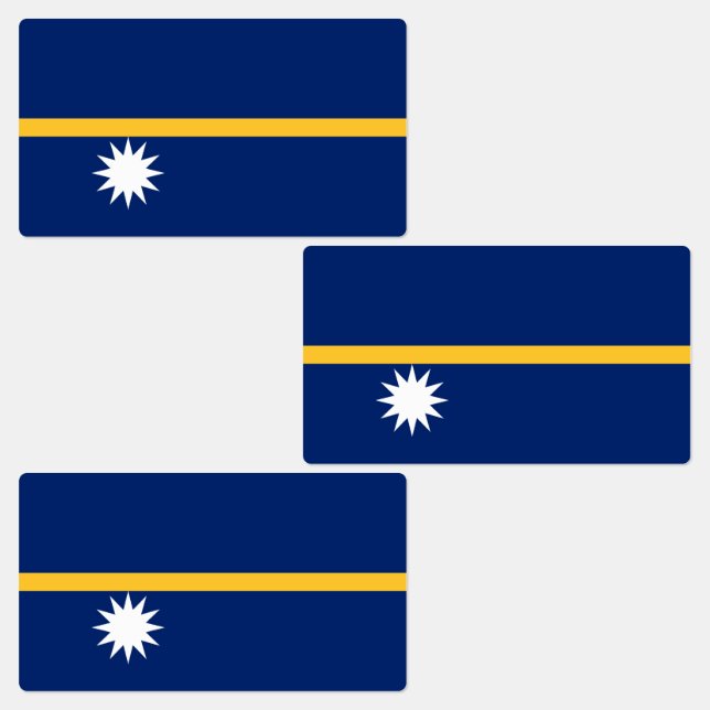 Étiquettes Drapeau de Nauru (Groupe)
