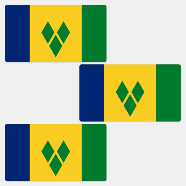 Étiquettes Drapeau de Saint-Vincent (Groupe)