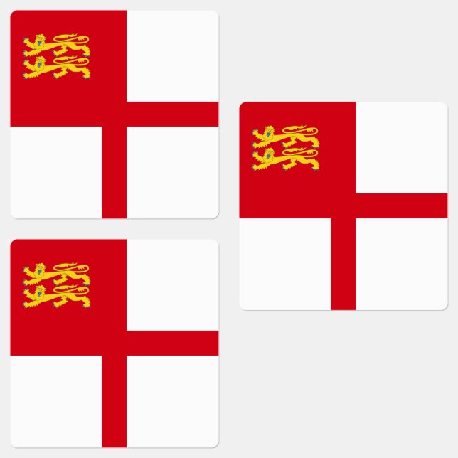Étiquettes Drapeau de Sercq (Groupe)