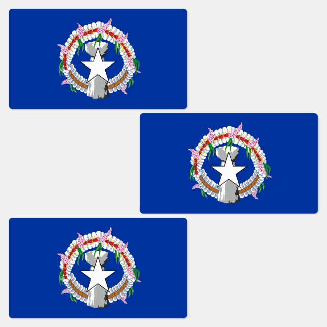 Étiquettes Drapeau des îles Mariannes du Nord (Groupe)