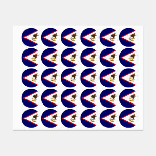 Étiquettes Drapeau des Samoa américaines