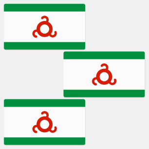 Étiquettes Drapeau d'Ingouchie